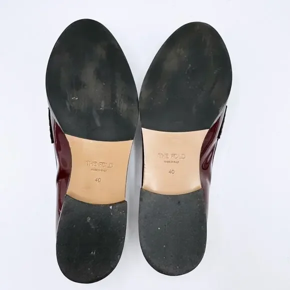 The Fold Carrara Loafer 25 Patent Oxblood Leather (Size 40) - Picture 8 of 10